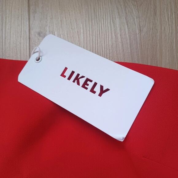 LIKELY Maisey One Shoulder Mini Dress Red 0/XXS/XS NWT - Picture 6 of 8